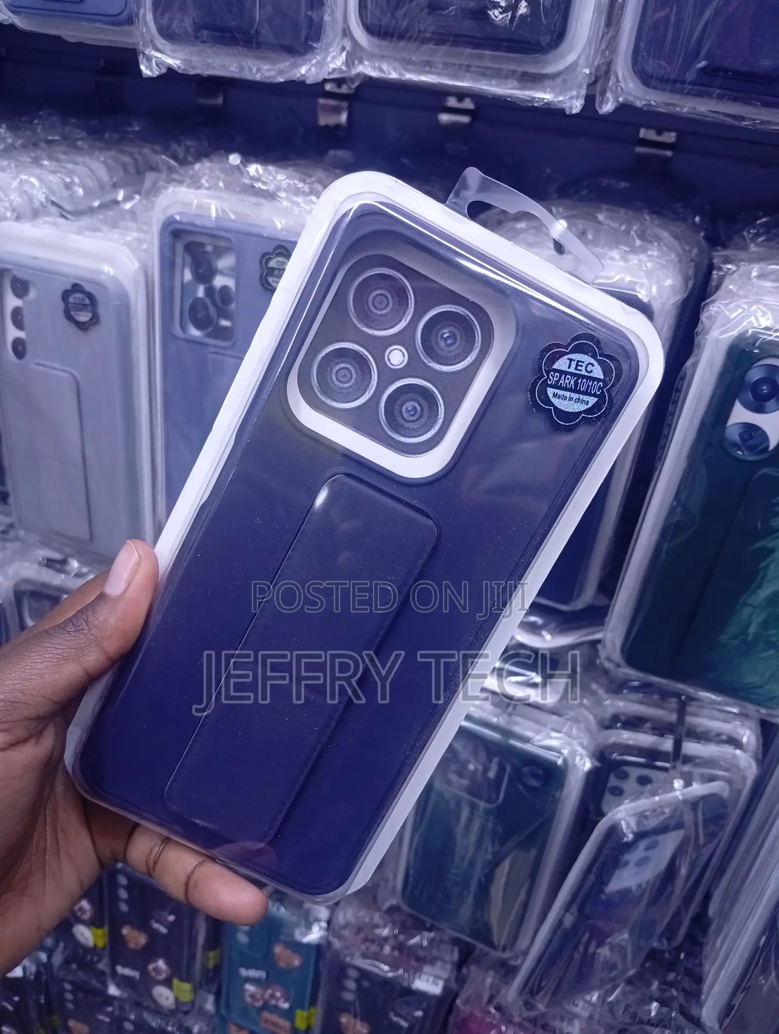 Tecno Spark 10 or 10c Multi-Functional Stand Case