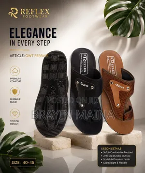 Men Leather Open Shoe