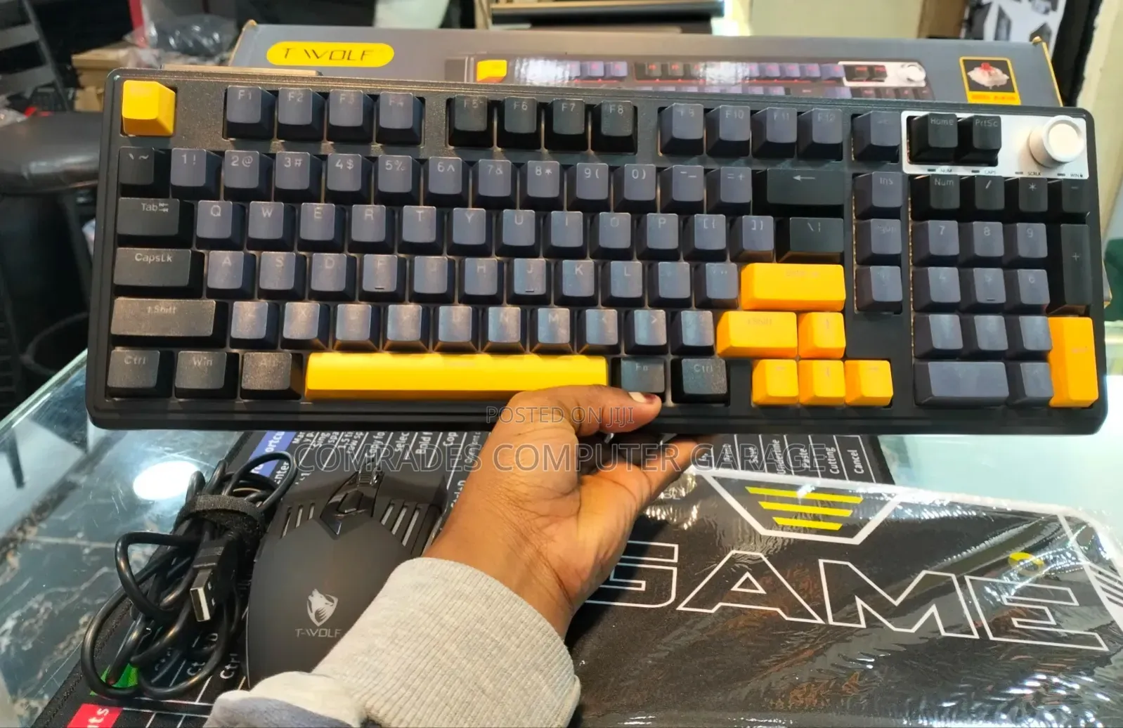 T-Wolf TF780 3-Mode Mechanical Gaming Combo in Black