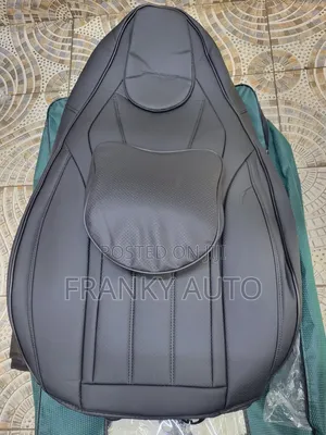 Pure Leather Seatcover Black Plain