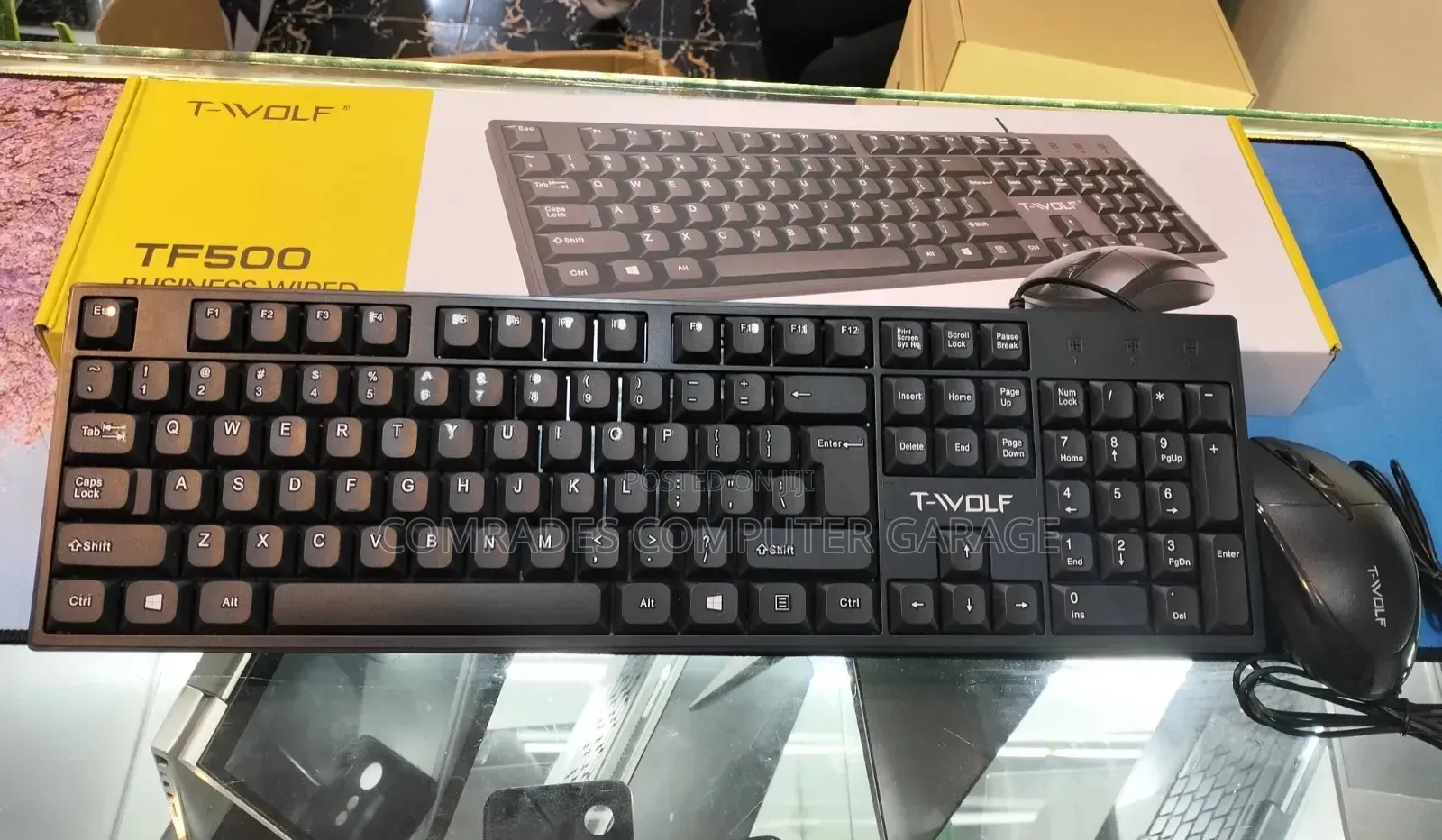 T-Wolf TF500 Business Wired Keyboard Mouse Combo