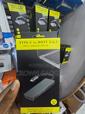 USB-C Multiport Adapter Hdmi USB 3.0 Sd Tf Card Reader