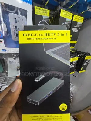 Type-C Hub With HDMI USB 3.0 SD TF PD Charging