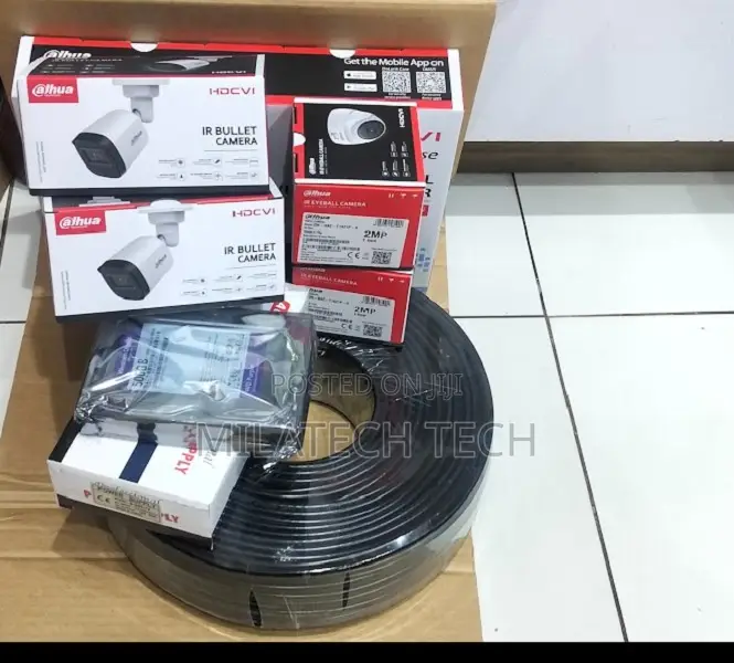 Dahua 4 Camera Security System Full Kit DVR,