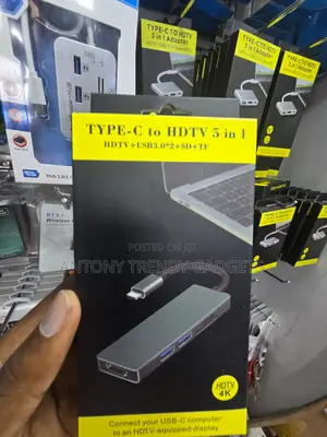 5 in 1 USB-C Hub With HDMI USB 3.0 SD TF PD Port