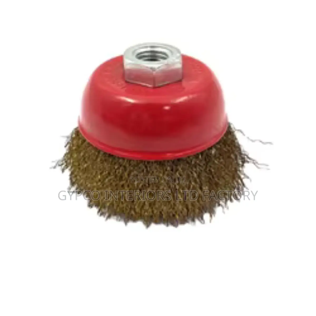 Brass Coated Wire Cup Brush 4"