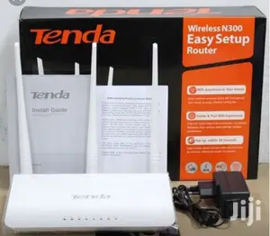 Tenda N300 Wireless Wi-Fi Router-Easy Setup, Up Tp 300mbps .