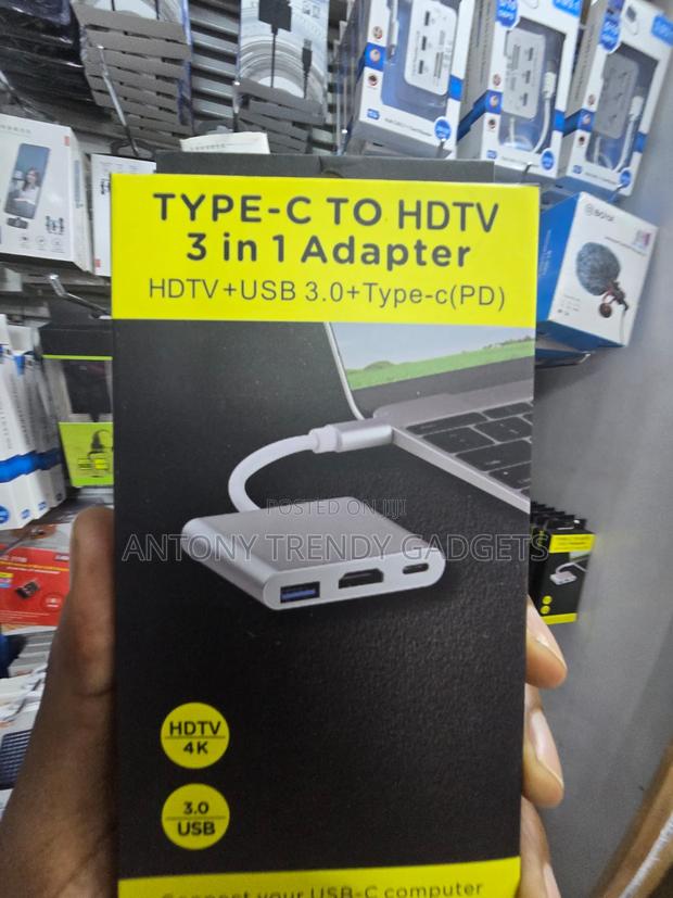 3 in 1 USB-C Hub HDMI USB 3.0 for MacBook Laptop - main view
