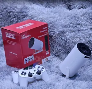 Hy300 Smart Android Projector With Gaming Console + Wifi and Bluetooth
