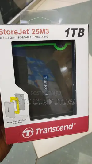 Transcend 1TB USB 3.1 Storejet 25M3 Portable Hard Drive