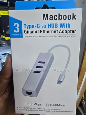 4 in 1 USB Type-C Hub LAN Adapter for PC MacBook
