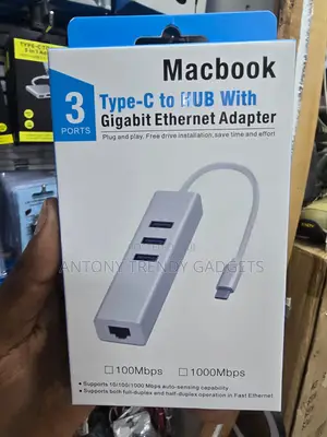 USB-C Multiport Hub With RJ45 LAN USB Expansion