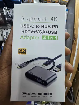 USB-C Multiport Hub With Hdmi Vga USB Pd Charging