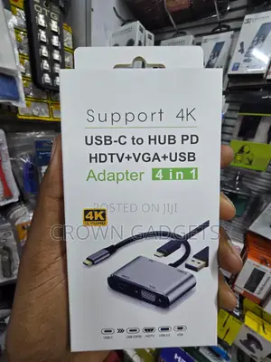 USB-C Dock HDMI VGA USB 3.0 Fast Charge Hub