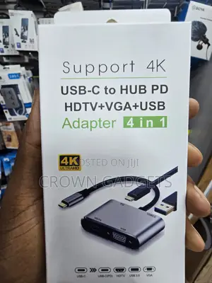 USB-C Dock HDMI VGA USB 3.0 Fast Charge Hub