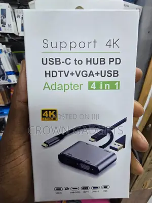 USB Type-C 4 in 1 Hub for Laptop Monitor Projector