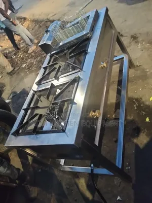 Combined Unit Stainless Two Burner