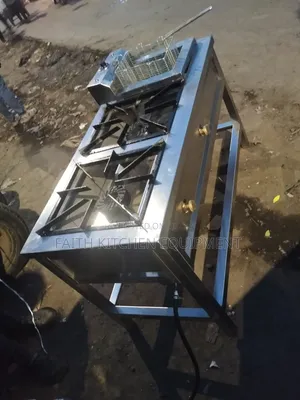 Combined Unit Stainless Two Burner