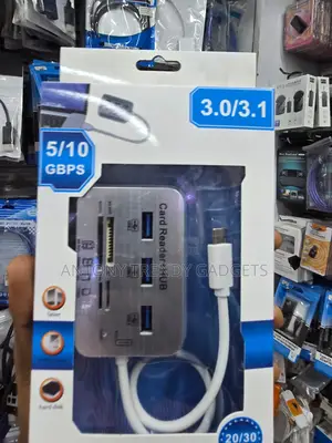 USB 3.0 Hub With SD TF MS Card Reader 3 Port High Speed