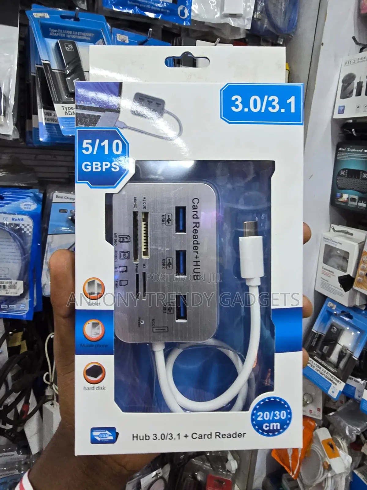 SL-NET USB 3.0 Hub 3 Port With Multi Memory Card Reader