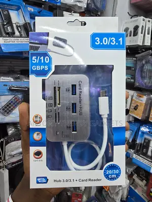 USB 3.0/3.1 3-Port Hub With Multi-Card Reader