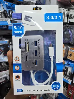USB 3.0/3.1 3-Port Hub With Multi-Card Reader