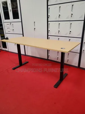 1.6M Light Brown Electric Standing Desk