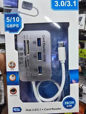 USB 3.0 Multiport Hub With SD Micro SD Card Reader