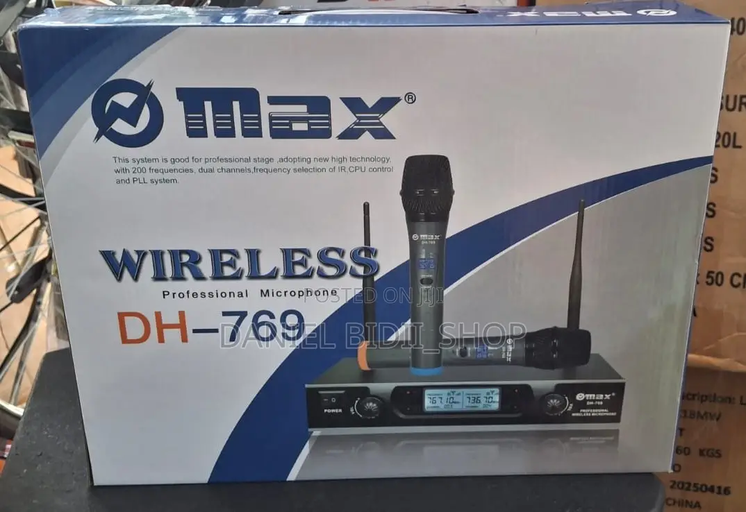 Max Wireless Pair Microphone Dh 769 Double