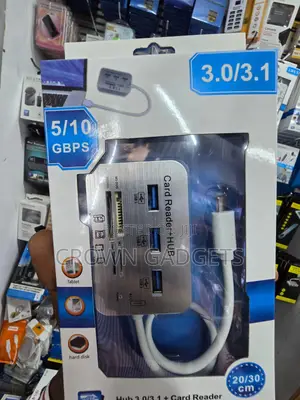 USB 3.1 Hub With 3 USB Ports SD TF Card Reader
