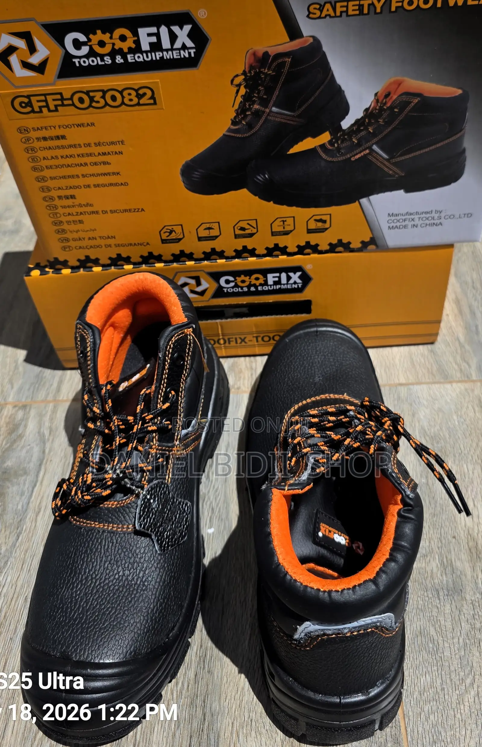 Coofix Safety Boot All Sizes From 41,42&43