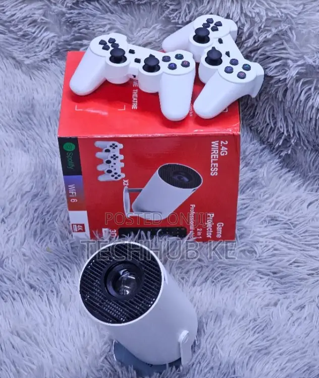 Wireless WiFi 6 Gaming Projector With Built-in Android Hy300