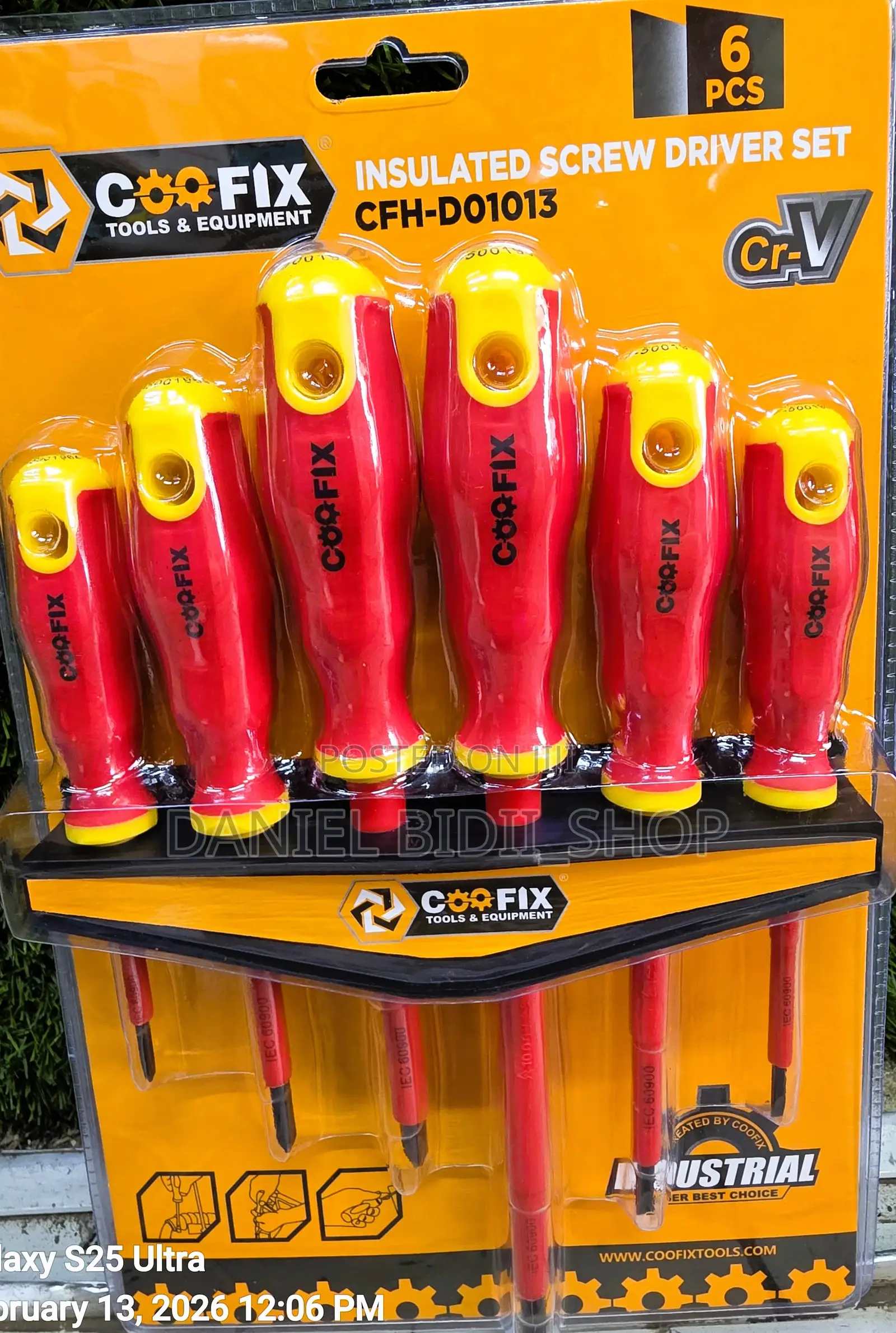 6pcs Set Coofix Insulated Screwdriver Set