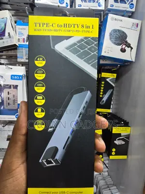USB-C Docking Hub 8 in 1 for MacBook Laptop Tablet