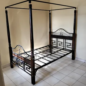 Royal Canopy Metal and Wood 4*6ft Bed Frame With Net Frame