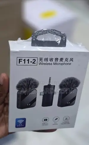F11-2 2-in-1 Wireless Clip-on Microphone With Noise Reduction