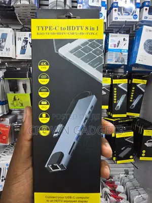 USB Type-C 8 in 1 Multiport Hub for Laptop MacBook