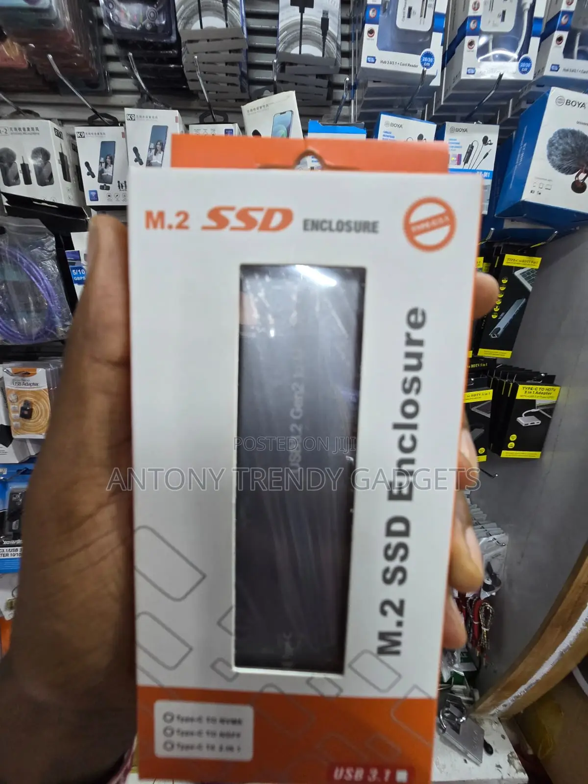 M.2 NVMe SSD Enclosure USB 3.2 Gen 2 10Gbps External Case