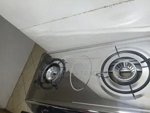 Ramtons Double Burner Gas Cooker – Stainless Steel