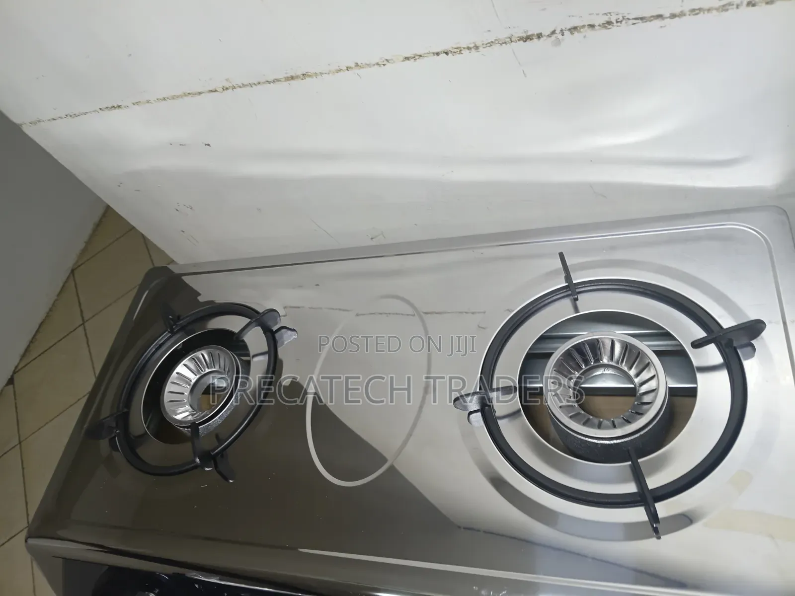 Ramtons Double Burner Gas Cooker – Stainless Steel