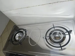 Ramtons Double Burner Gas Cooker – Stainless Steel