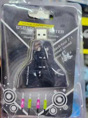 USB 7.1 Surround Sound Adapter for PC Laptop Headset
