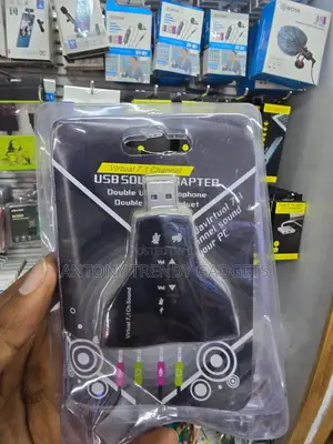 External USB Audio Sound Card With Mic Headphone Jack