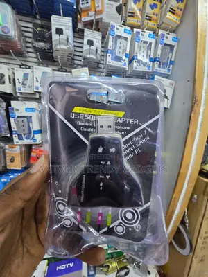 USB Virtual 7.1 Audio Adapter for Gaming Video Calls