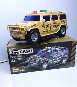 Battery-Operated Electric Military Armed Money Truck