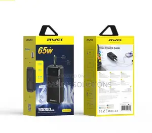 Laptop Powerbank, Awei Powerbank, (Pa-108), 65w, 30000mah
