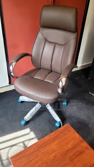 High Back Ergonomic Leather Office Chair