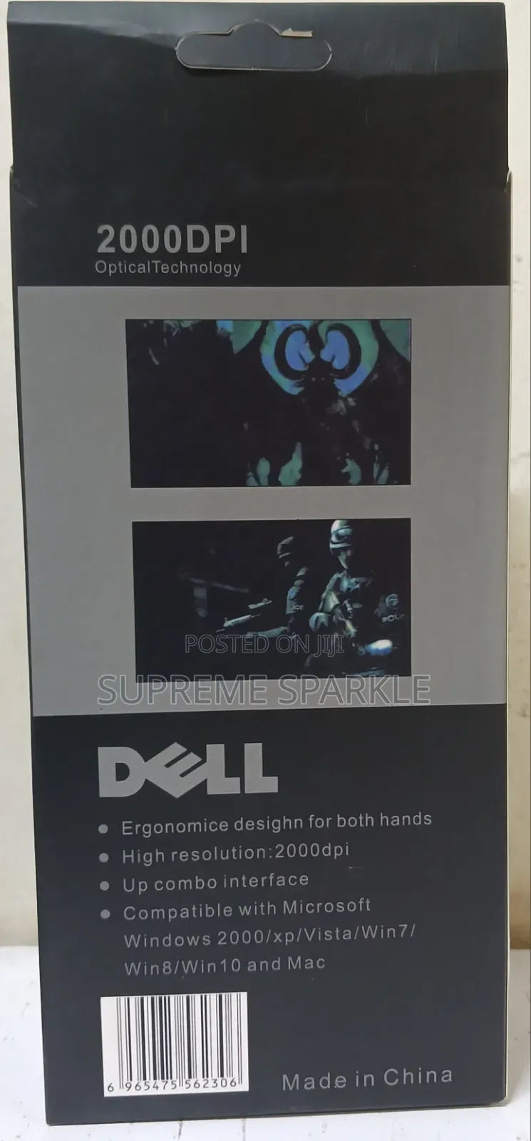 Wireless Dell 2000 DPI Optical Mouse.
