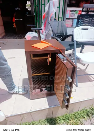 Brown 80kgs Safe Box Money Box Fireproof