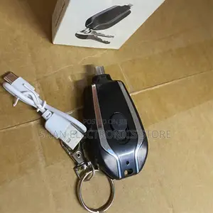 Pocket-Sized USB Type-C Mini Power Bank Designed Emergency Keychain